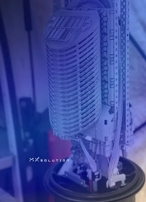 Manchon d'épissure fibre de grande capacité vu de profil
